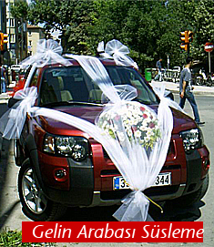 gelin arabası süsleme